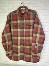 LL Bean Freeport Maine Mens XL Plaid Chamois Cloth Shirt Long Sleeve Tra... - £31.13 GBP