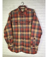 LL Bean Freeport Maine Mens XL Plaid Chamois Cloth Shirt Long Sleeve Tra... - £31.03 GBP