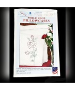 Perle Edge Pillowcases Stamped for Embroidery Jack Dempsey Needle Art Ro... - $33.68 CAD