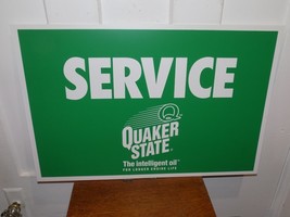 Vintage Quaker State Service Plastic Gas Station Sign - $1,014.94 MXN
