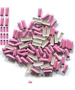 BAR Rectangle Rhinestuds Pearl color PINK Hot Fix 1 gross - $11.63