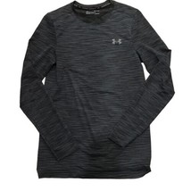 Under Armour T shirt Mens Small Black Fitted Long Sleeve Tee Heat Gear Active - £15.49 GBP