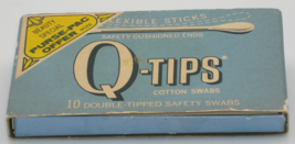 Q-Tips Swabs - Chesebrough-Pond&#39;s Inc. - Paper Box - Vintage - £14.30 GBP