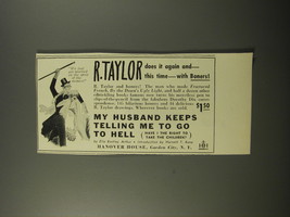 1954 Hanover House Book Ad - My Husband Keeps Telling me to Go to Hell - £14.52 GBP