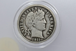 1911 Philadelphia Mint Silver Barber Dime - $1,818.84 MXN