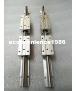2 pcs SBR25-1600mm FULLY SUPPORTED LINEAR RAIL SHAFT&amp;4 SBR25LUU Block Be... - $7,366.80 MXN