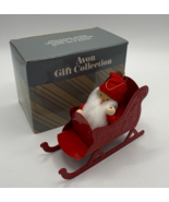 Vtg Avon Frolicking Santa Ornament in Sleigh NEW with Box 1980s - $96.07 MXN