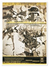 U.S. Army Recruitment SSG Victor Hendricks 2006 Full-Page Print Magazine Ad - £7.57 GBP