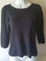 Villager Liz Claiborne Womens Sweater  Small  Blue  - £11.86 GBP