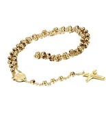 Mens Women Vintage Stainless Steel 6mm Beads Gold 30 - £40.50 GBP