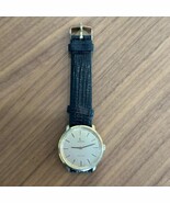 Omega Deville Tool 104 Watch Men&#39;s Gold Finish Quartz Round 34mm Swiss V... - $411.83