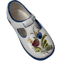 France Miniature Shoe Mary Jane Child&#39;s Slipper Peint A La Main Handpain... - $213.52 MXN
