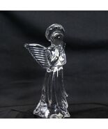 Praying Angel Figurine Lefton Clear Art Glass Statue  8" Tall - $32.33