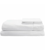 Sferra Matteo White Full Sheet Set 4PC 100% Cotton Sateen 300TC Soft Ita... - $273.00