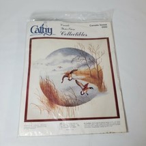 Cathy Needlecraft CANADA GEESE 0502 Crewel Embroidery Kit 18 x 18” Design Size - $18.70
