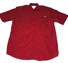 Vintage Chiliwear Arkansas Razorbacks Button Up Vented Shirt Size Medium Mens - £17.11 GBP