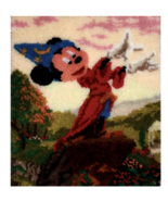 Disney Fantasia Latch Hook Rug Kit, Mickey Dreams Collection, 27&quot; X 20&quot; - £31.41 GBP