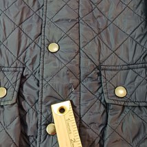 H&M Blue Lined Full Zip Pockets Long Sleeve Winter Women’s Overcoat Size 40R image 4