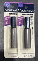 2 Maybelline Lineworks Liquid Eyeliner - Navy 250L-07 - 0.25 oz - ₹2,333.94 INR