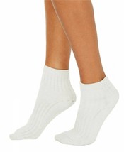 I.N.C. International Concepts Ribbed White Silver Shimmer Casual Socks NEW - £4.91 GBP