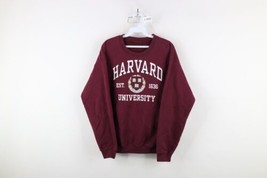 Vintage 90s Mens Medium Faded Spell Out Harvard University Crewneck Swea... - $59.35