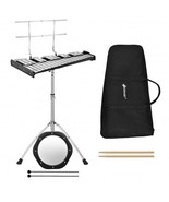 32 Note Glockenspiel Xylophone Percussion Bell Kit with Adjustable Stand... - $246.17 CAD