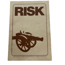 Vintage RISK Board Game Instructions Manual 1975 Only Rules Replacement Part - £3.19 GBP