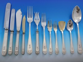 Deco by H Meyer & Co German 800 Silver Flatware Set Dinner Service 163 Pieces - £7,723.43 GBP