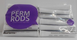 (Lot Of 4 Packs) Marianna Long White 7/16&quot; ~ Concave Perm Rods ~ 12 Per Pack!! - £9.38 GBP