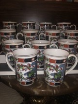 Lot of 14 Coffee Mug Tea Cup Imari Heritage Mint Peacock Rickshaw Japan - £43.23 GBP