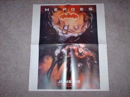 Batman and Robin Heroes and Villains Double Sided Poster 1997 DC Comics 24 Years - £14.21 GBP