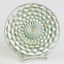 Westmoreland Teal Carnival Glass Scales Small Plate, Antique Aqua 6 1/4&quot; P2 - £27.59 GBP