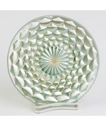 Westmoreland Teal Carnival Glass Scales Small Plate, Antique Aqua 6 1/4&quot; P2 - £27.40 GBP