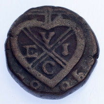1825 India British Colony Bombay 1/2 Pice Coin (VF Condition) KM# 197 - $96.76