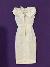 Vintage Barbie Fashion Pak White Silk Shantung Sheath Dress (1962-1963) - £66.10 GBP
