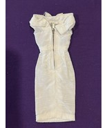 Vintage Barbie Fashion Pak White Silk Shantung Sheath Dress (1962-1963) - £67.25 GBP