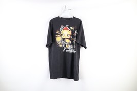 Vintage 90s Betty Boop Mens Large Faded Motorcycle Short Sleeve T-Shirt Black - £101.16 GBP
