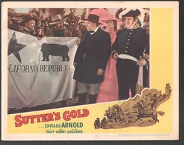 Sutter&#39;s Gold 11&quot;x14&quot; Lobby Card #3 Edward Arnold Bud Osborne - £29.00 GBP