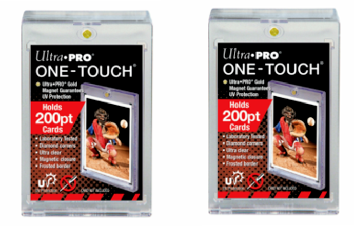 Primary image for Ultra PRO 200PT UV ONE-TOUCH Trading and Gaming Card Magnetic Holder  Lot of 2