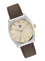 Brown Leather Strap Watch (Model: AOSY220292I) - $398.66