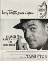 1958 Tareyton Cigarettes Vintage Print Ad Mildness Makes The Difference - $14.45