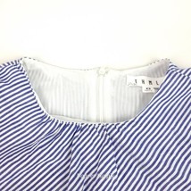 THML Dress Small Blue White Striped Flared  Short Sleeve Shorts Underneath  - $28.61