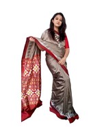 Women&#39;s Sambalpuri Handloom Silk Saree, Ikat, 5 yards, Narayanpet, Odish... - $7,167.64 MXN