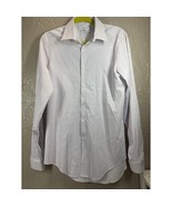 Calvin Klein Light Stretch Cotton Slim Fit Thin Stripe Button-Down Shirt... - $24.95