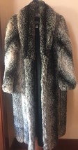 Amazing Olympia Limited Inc (Made In Usa) Full Length Faux Fur Coat Sz 10 - £158.64 GBP