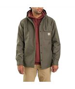 Carhartt Men&#39;s L Rain Defender Relaxed Fit Heavyweight Hooded Jacket - $137.96 CAD