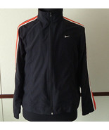 Nike zip up fitness running  track black lightweight jacket L - £17.08 GBP