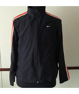 Nike zip up fitness running  track black lightweight jacket L - $21.73