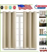 Elegant Room Darkening Curtains - 54 Inch Grommet Thermal Insulated Drapes - $81.11 CAD