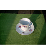 2013 Darice Red Hat Society Collectible Tea Cup and Saucer with Gold Trim - £7.98 GBP